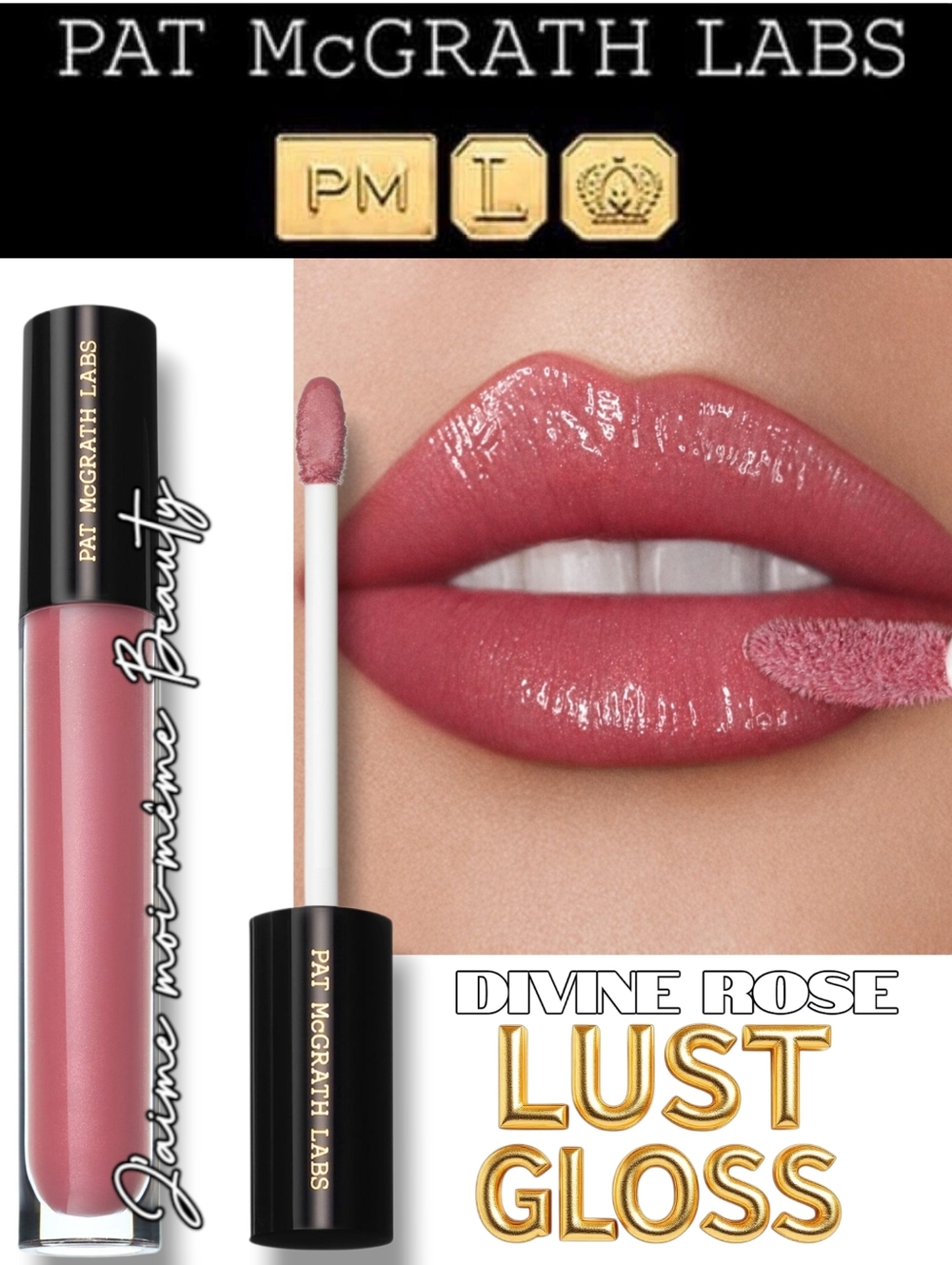 Pat Mcgrath Lust Lip Gloss in Divine Rose Plum Rose Shimmer